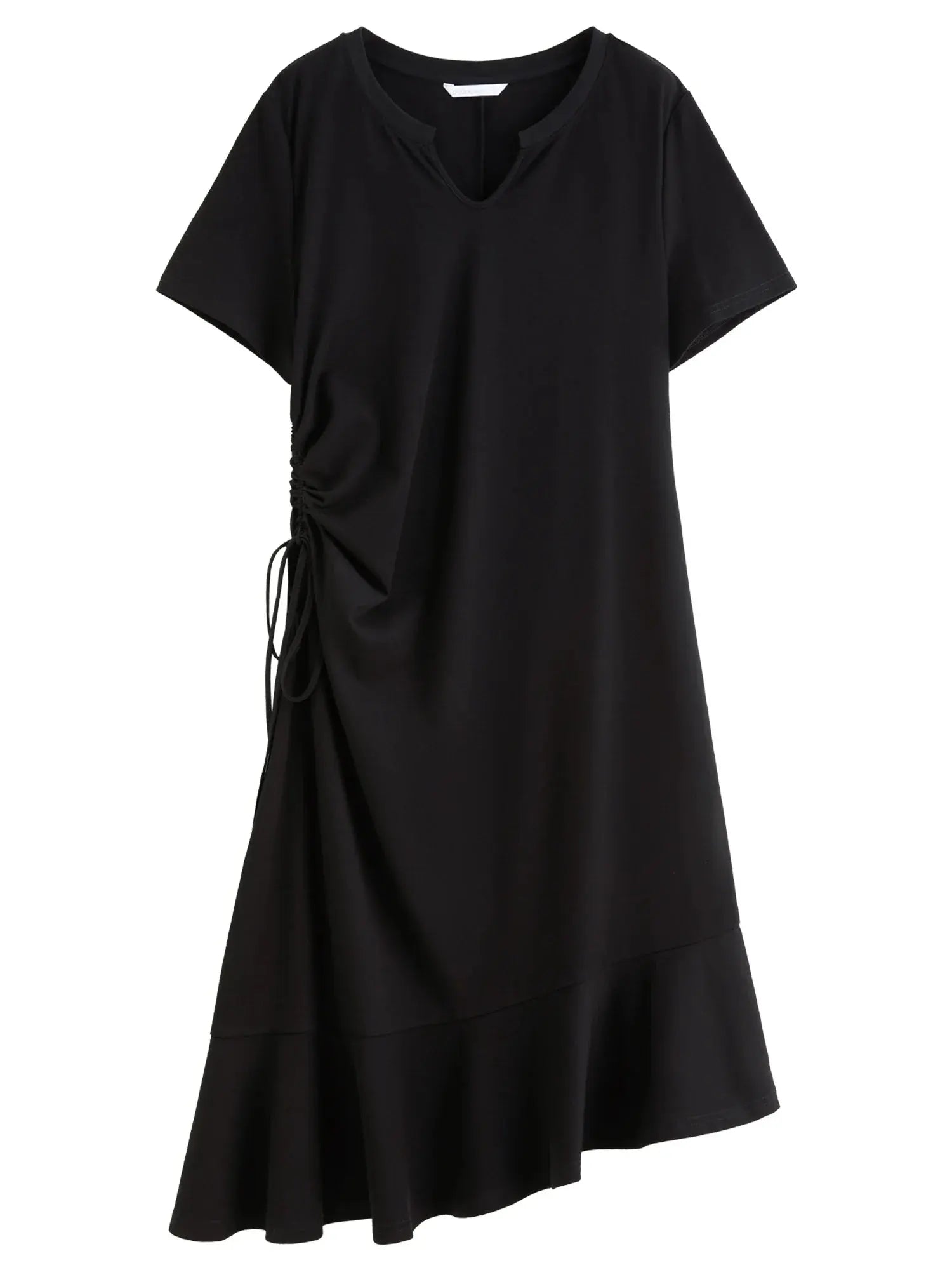 Casual Summer Flowy V-Neck Midi Dress - Loran