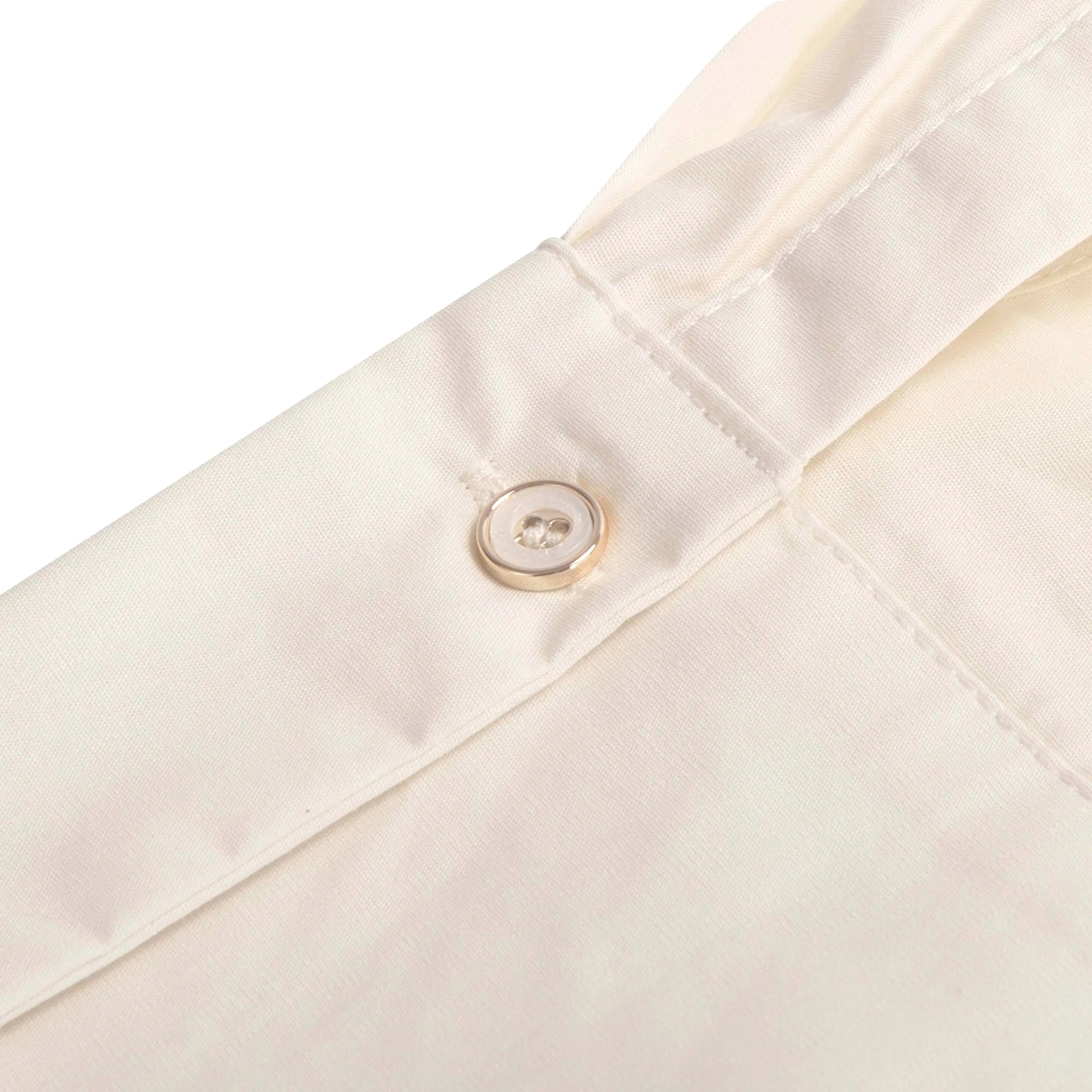 Beige V-Neck Long-Sleeve Commuter Top - Loran