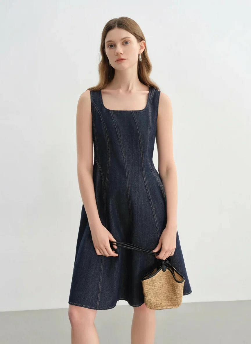 Women's Summer Plus Size Slim Denim Dress