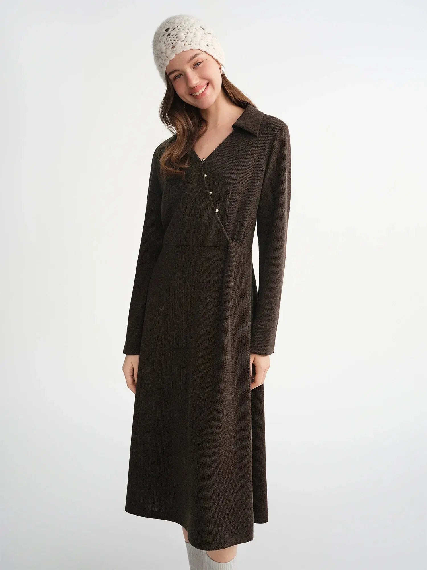 Retro European Temperament Knit Dress - Loran