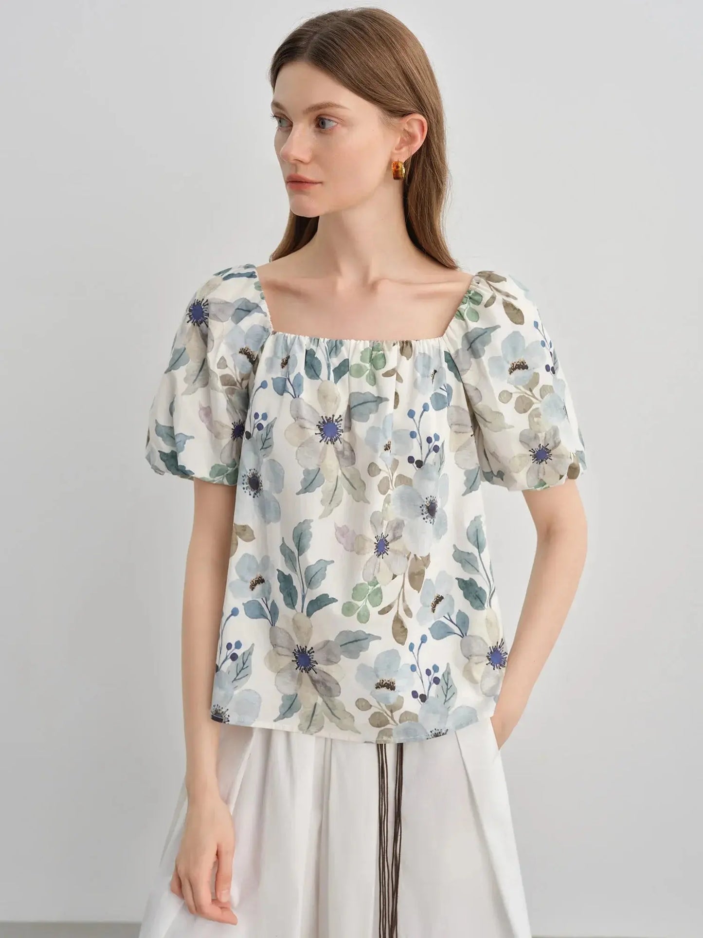 Floral Bud Two-Way Shirt - Loran