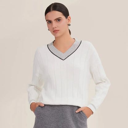 Women’s Luxe Cotton V-Neck LORAN STORE