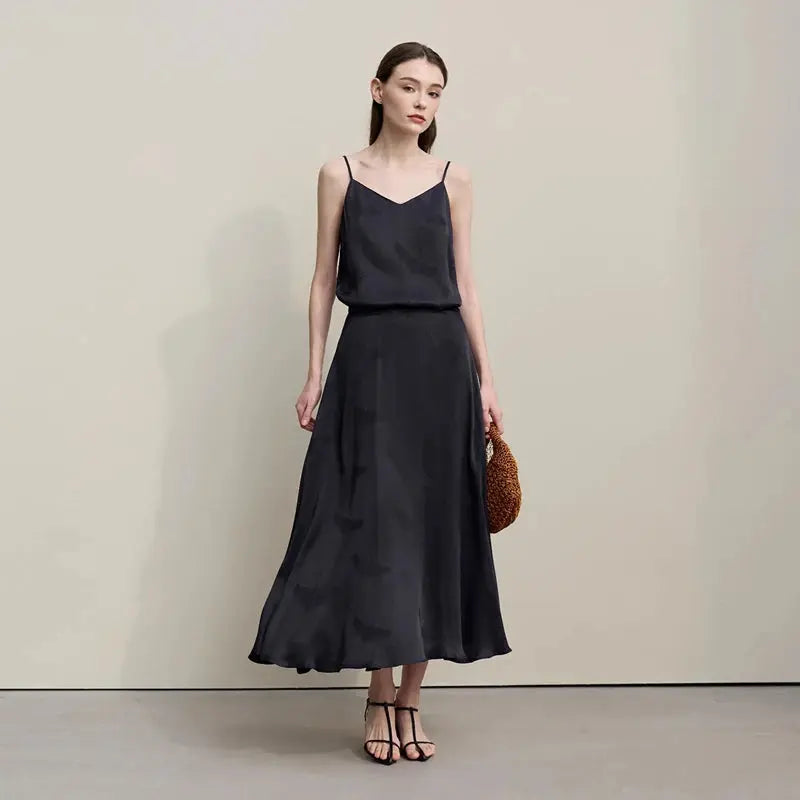 Elegant Chinese Jacquard Long Skirt Loran