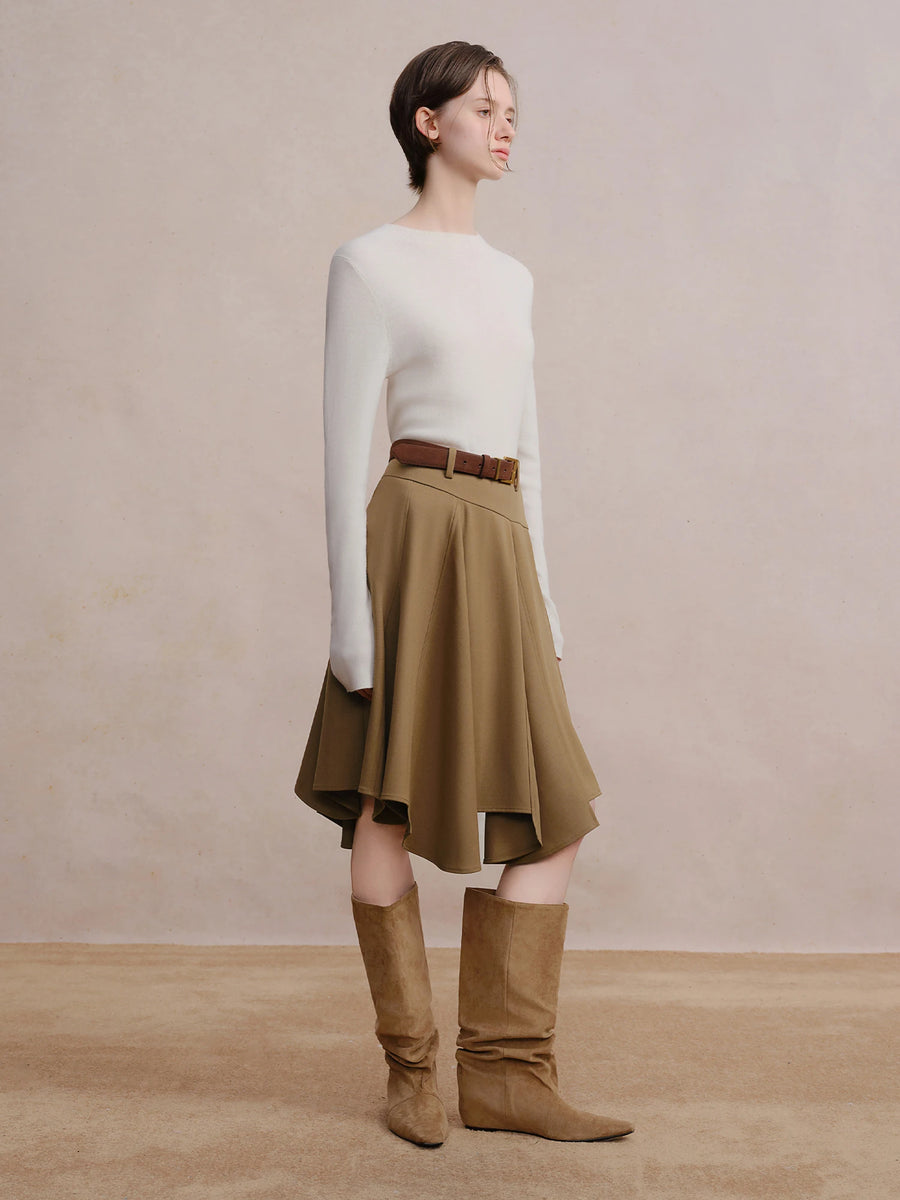 Vintage American Plaid A-Line Skirt