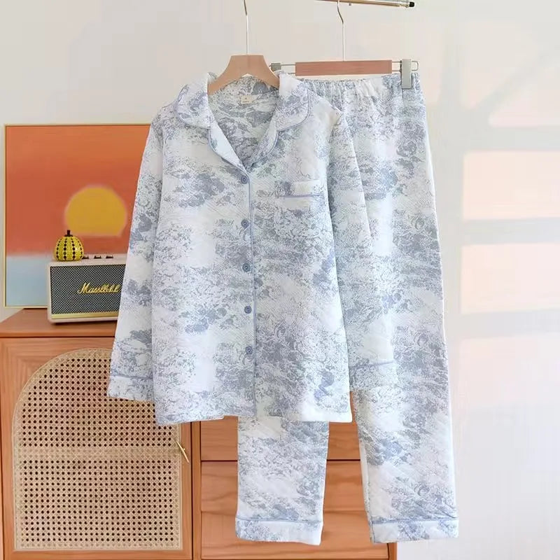 Women's Warm Winter Pajamas Set