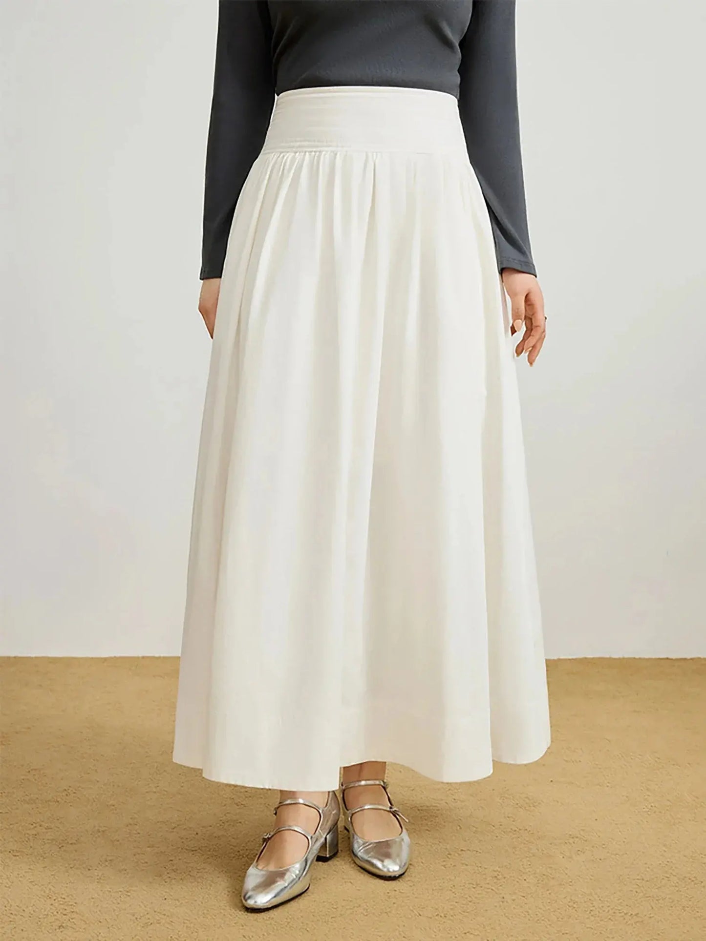 Plus Size Wide Waist Umbrella Skirt - Loran