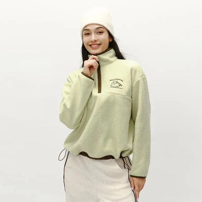 Women's Embroidered Fleece Sweatshirt LORAN STORE
