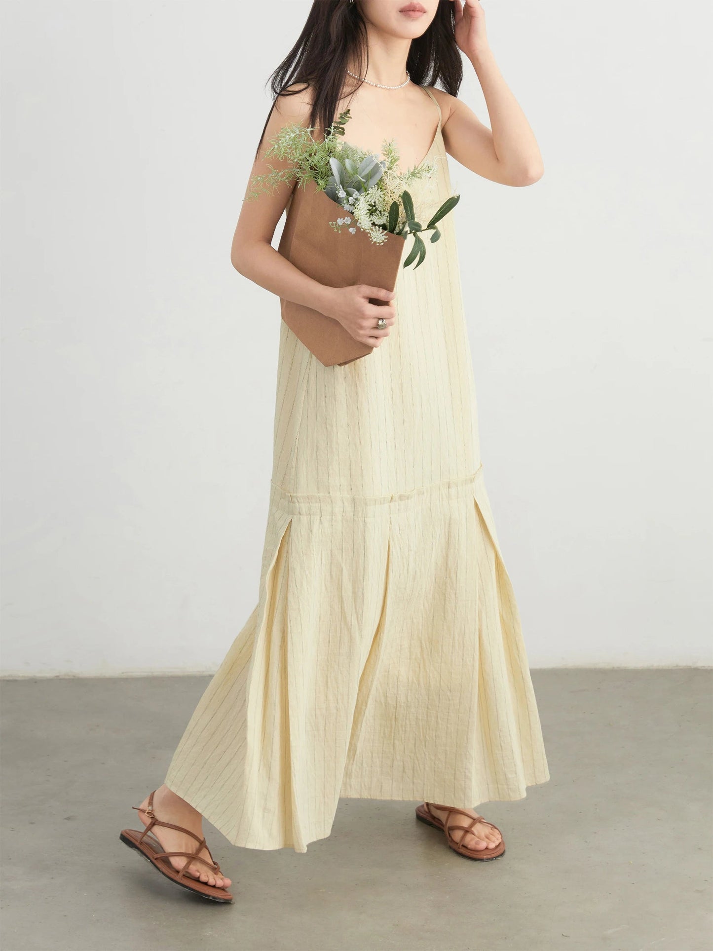 Women’s 2-Piece Striped Dress Set Casual Shirt & Camisole Loran