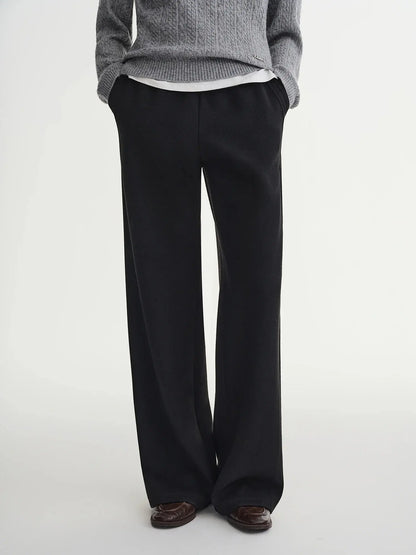Plus Size Relaxed Wide-Leg Elastic Pants - Loran