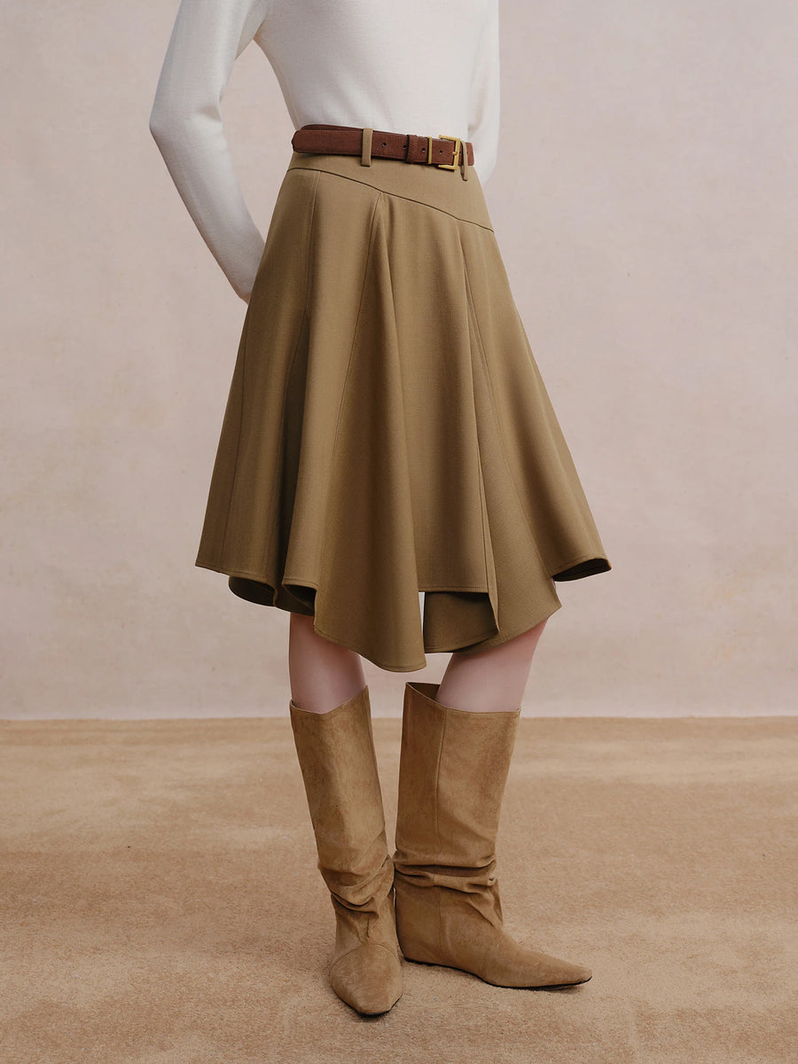 Vintage American Plaid A-Line Skirt