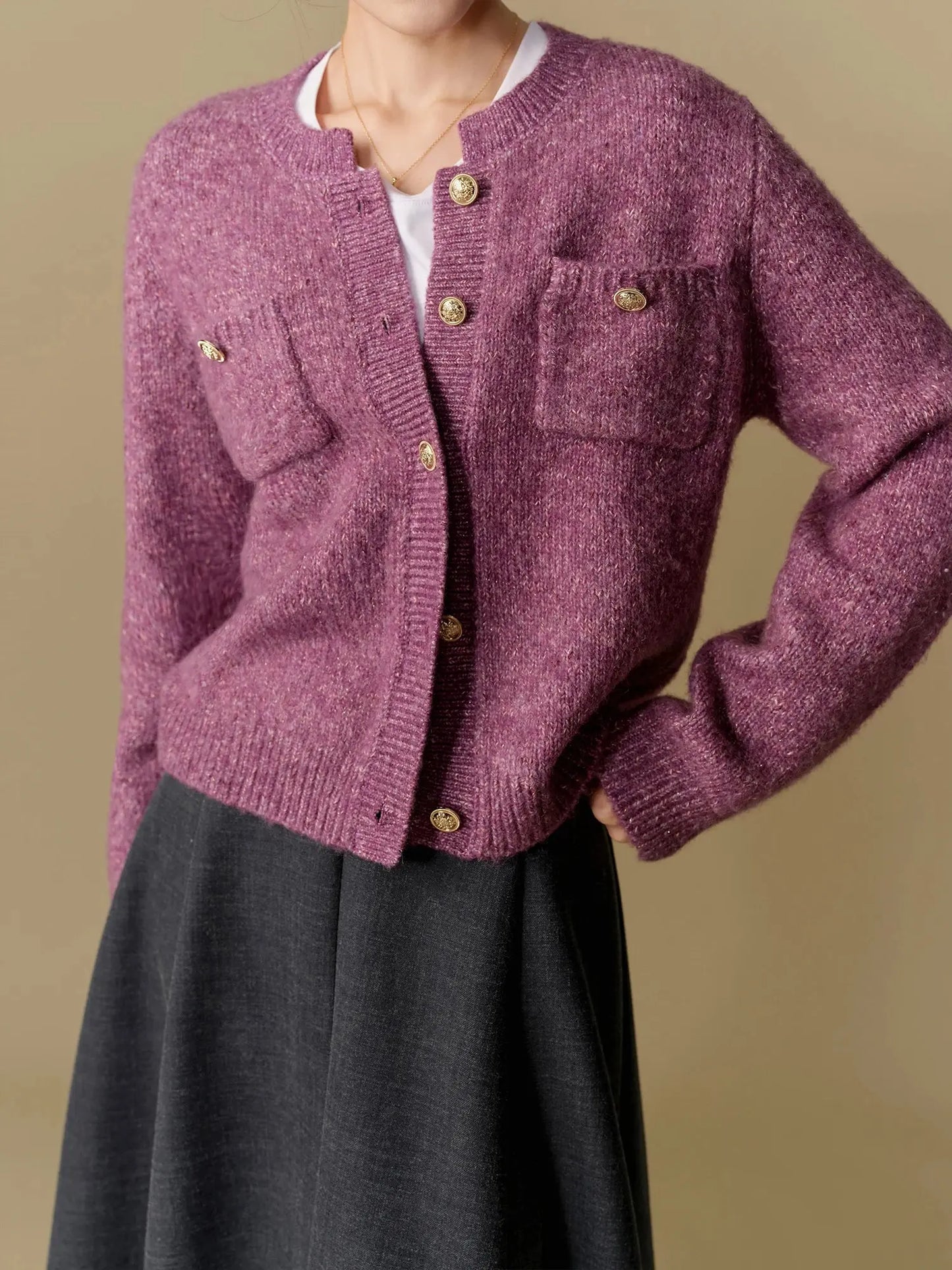 Chic Winter Knitted Cardigan Sweater Jacket for Women - Loran