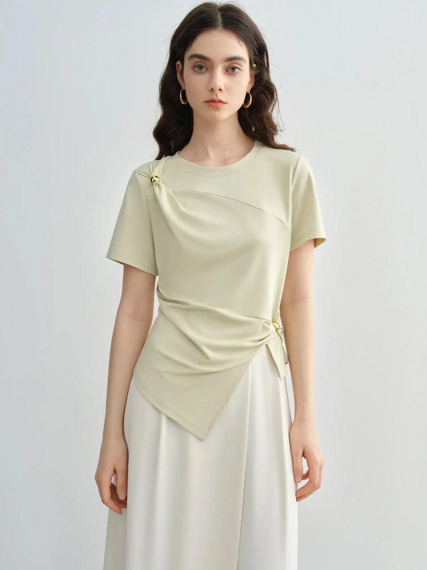 Chic Minimalist Short-Sleeve Top LORAN STORE