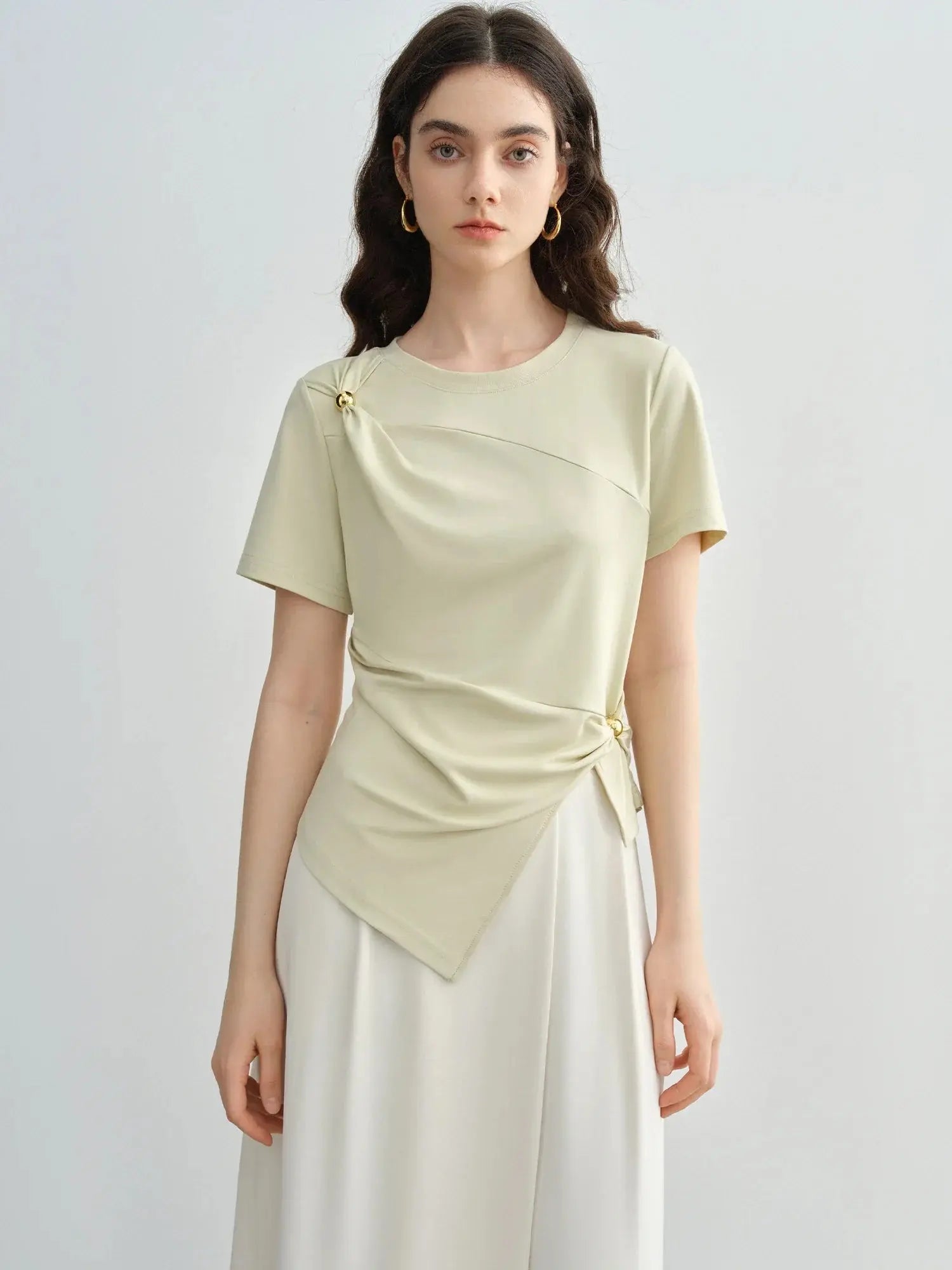 Chic Minimalist Short-Sleeve Top LORAN STORE