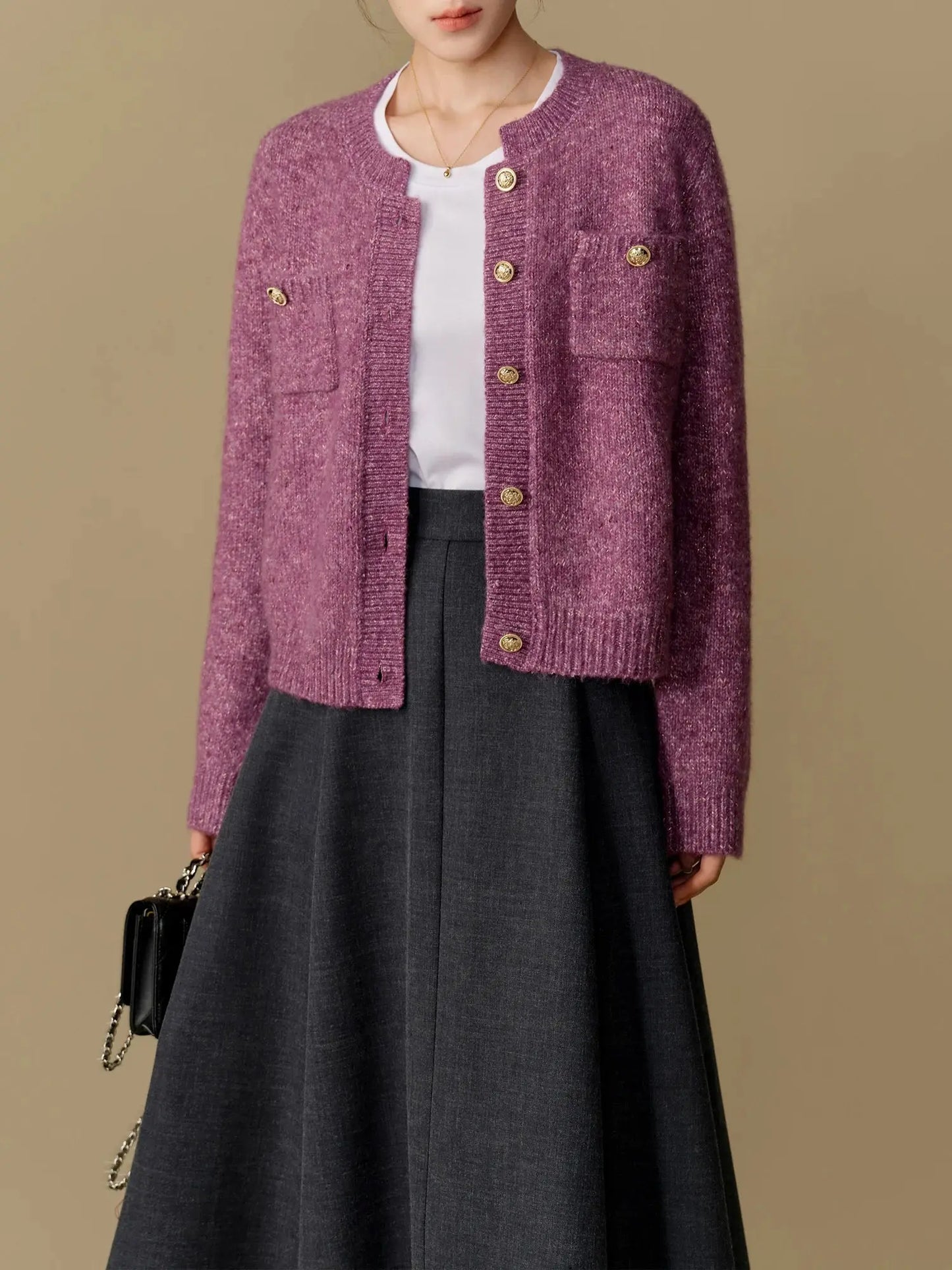 Chic Winter Knitted Cardigan Sweater Jacket for Women - Loran