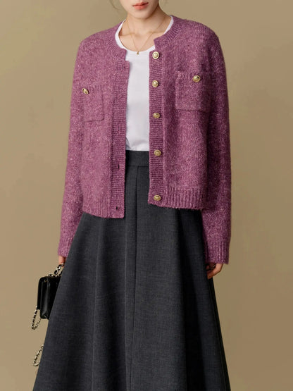 Chic Winter Knitted Cardigan Sweater Jacket for Women - Loran