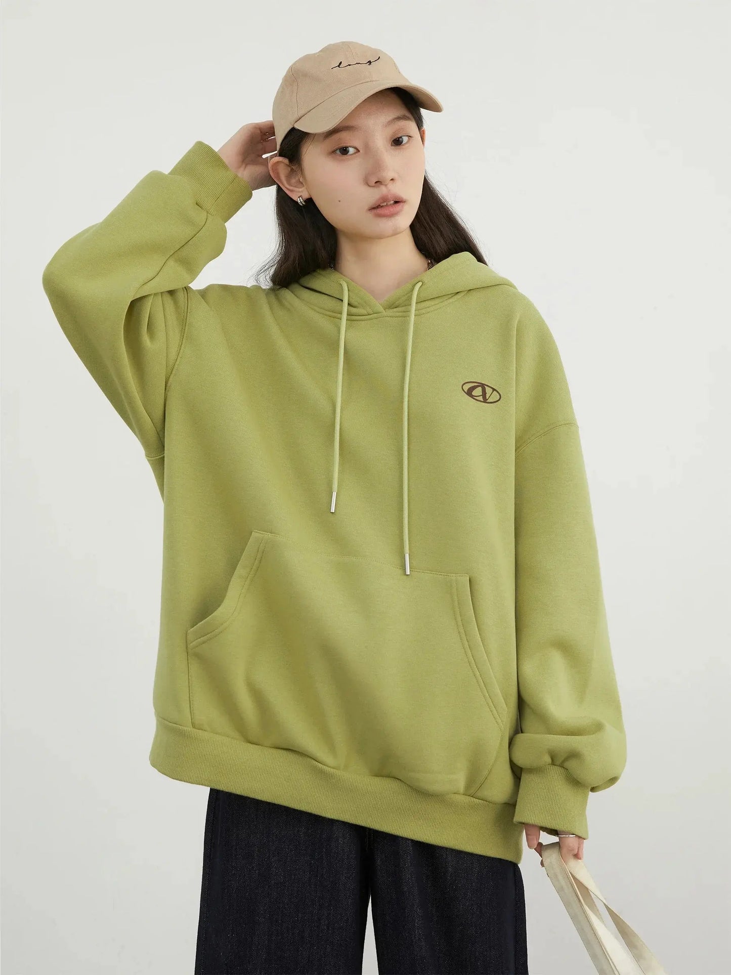 Women's Plush Drawstring Hoodie - Loran