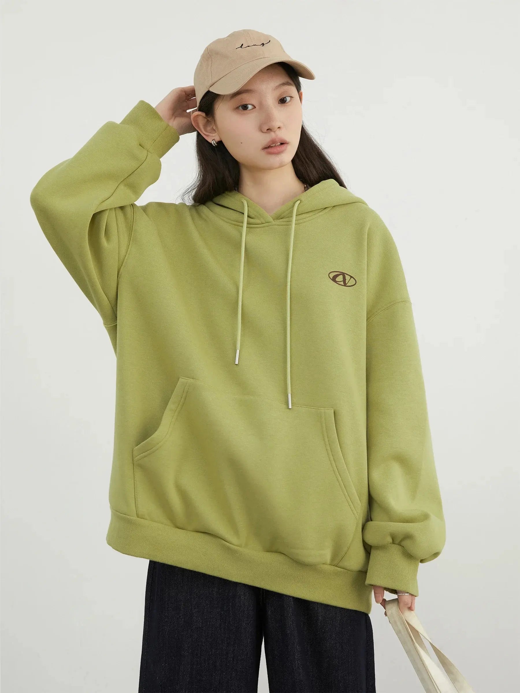 Women's Plush Drawstring Hoodie - Loran