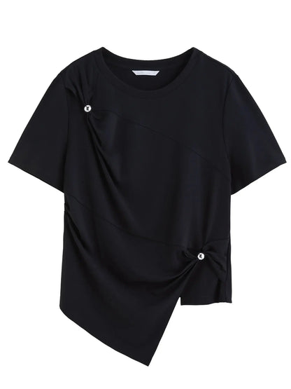 Chic Minimalist Short-Sleeve Top LORAN STORE