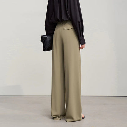 Casual Wide-Leg Pants Breathable Spring Workwear