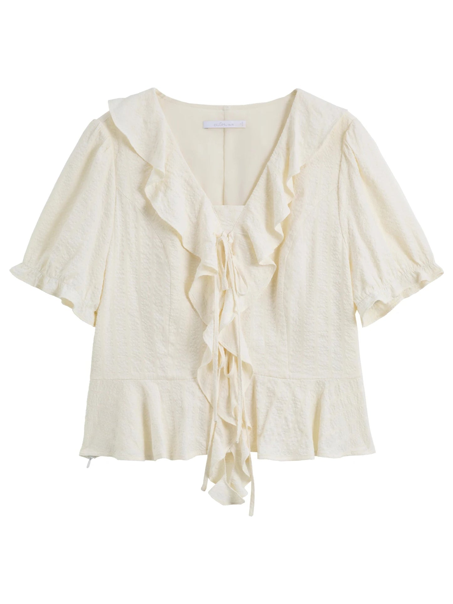 Women’s Plus Size Ruffled Blouse & Skirt Set Loran