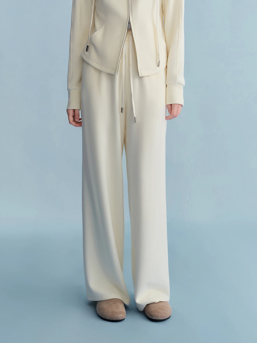 Waist-Defined Sweatshirt and Jogger Set