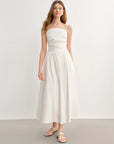 The Flattering Plus Size French Chic Strapless Dress for Summer