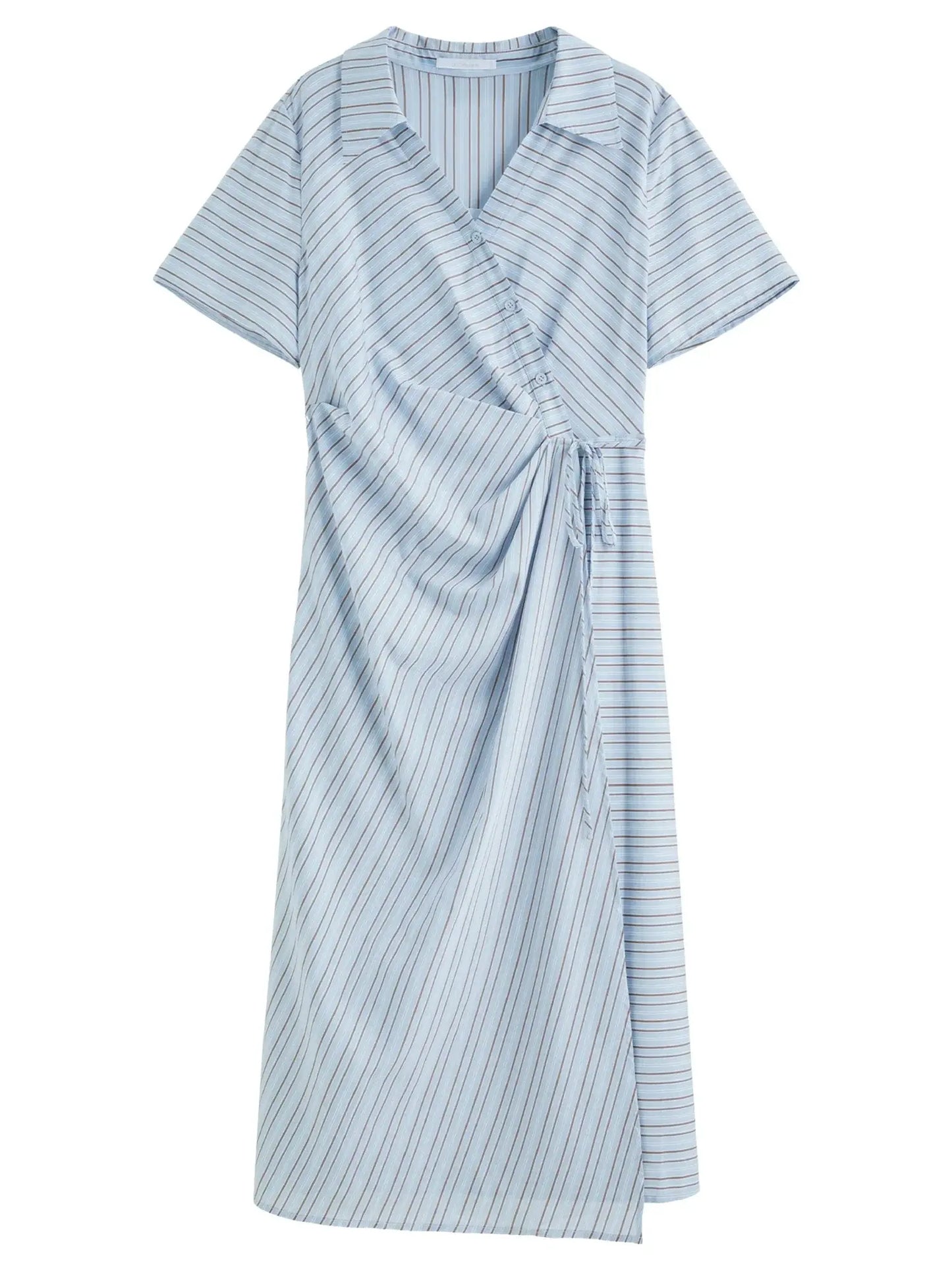 Women's Versatile Midi Shirt Dress - Loran