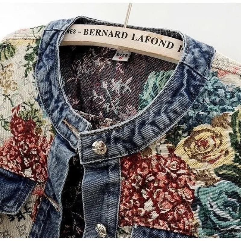 Women's Spring New Temperament Short Denim Jacket