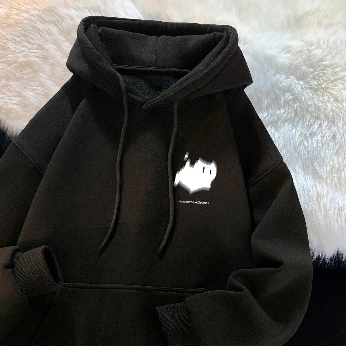 High-Street Style Printed Autumn Hoodie - Loran