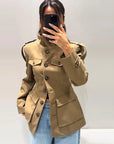 Women's Autumn Stand-Collar Jacket