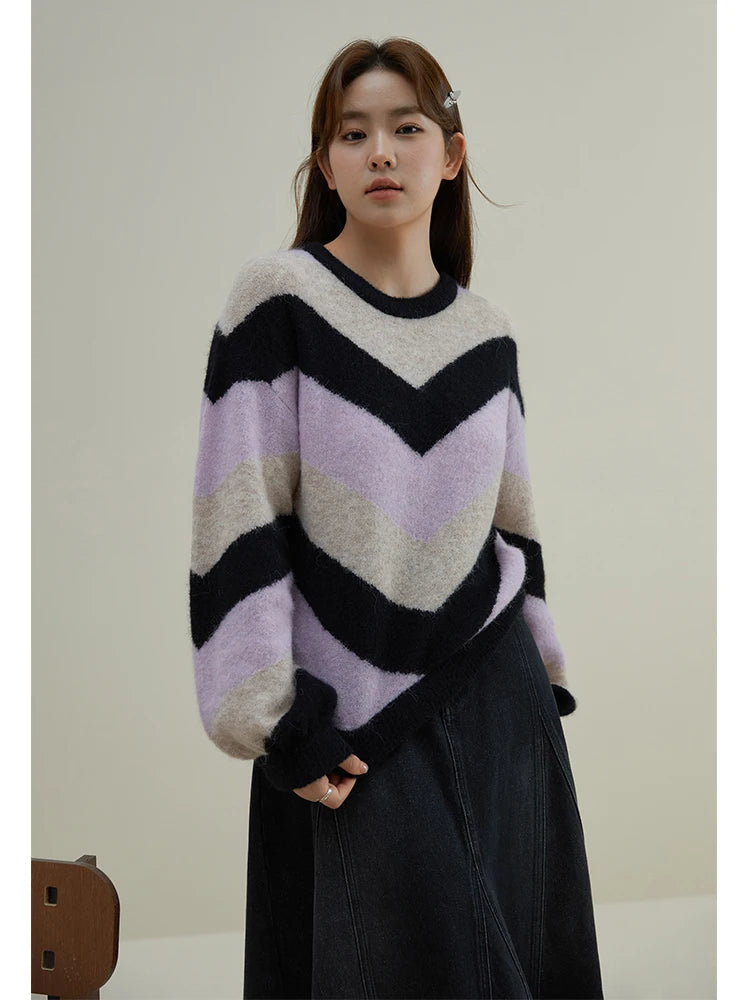 Soft Knit Stripe Winter Sweater