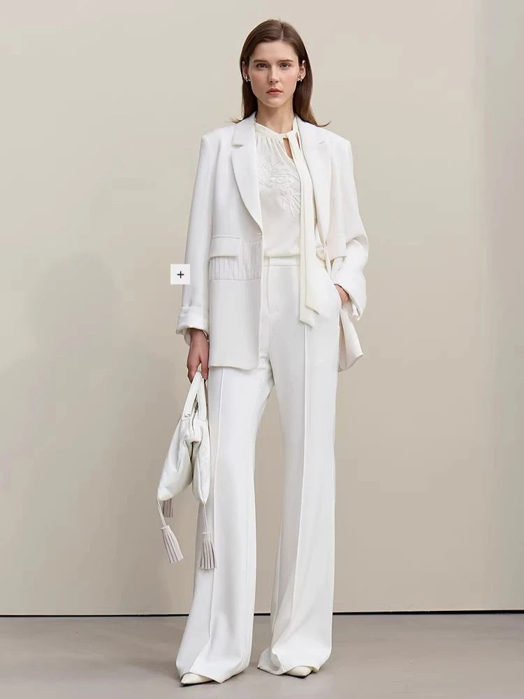Amii Elegant Blouse For Woman 2026 Spring New Commuter Stand-up Collar Embroidered Chiffon Shirt Women's Loose Tops 12621027 Loran