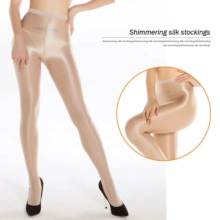 Shiny Oil Gloss Tights & Reflective Stage Socks