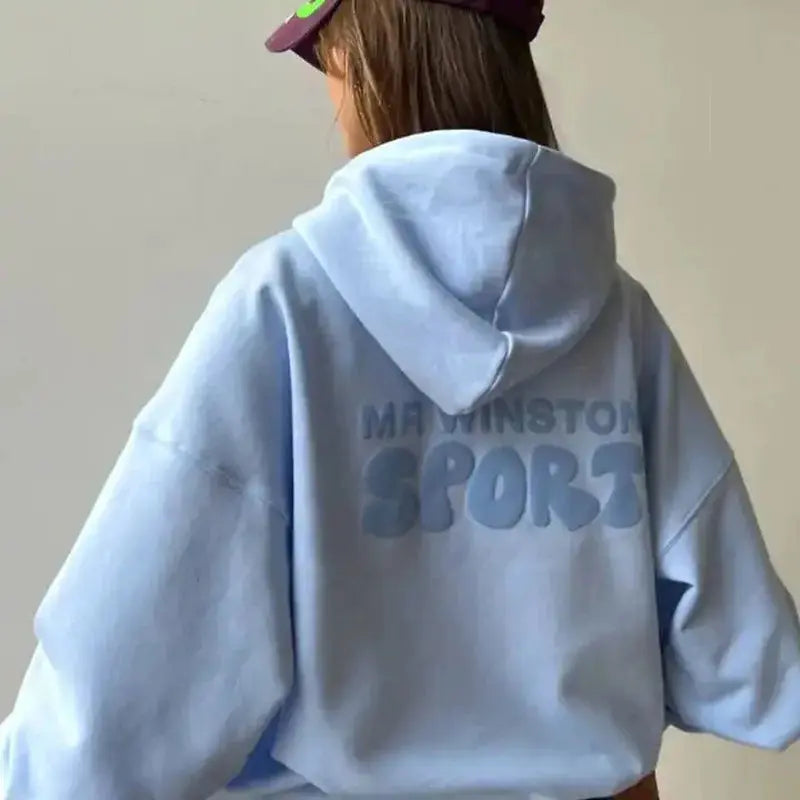 Thick, Fleece-Lined  Wings Hoodie - Loran
