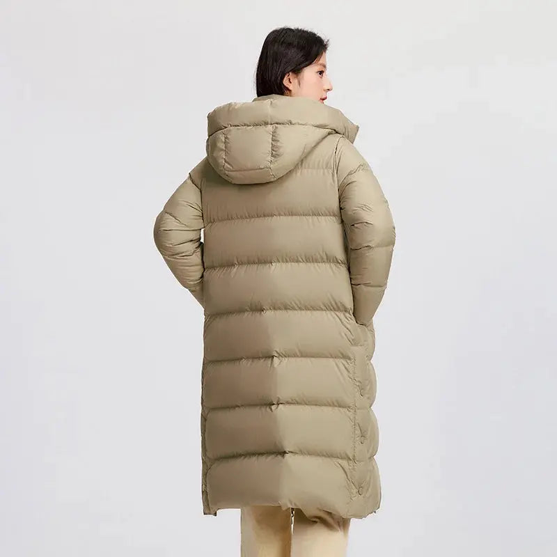 Women’s Long Hooded Goose Down Jacket LORAN STORE