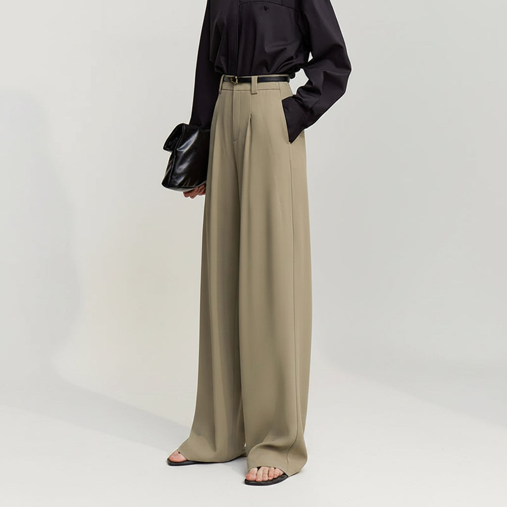 Casual Wide-Leg Pants Breathable Spring Workwear