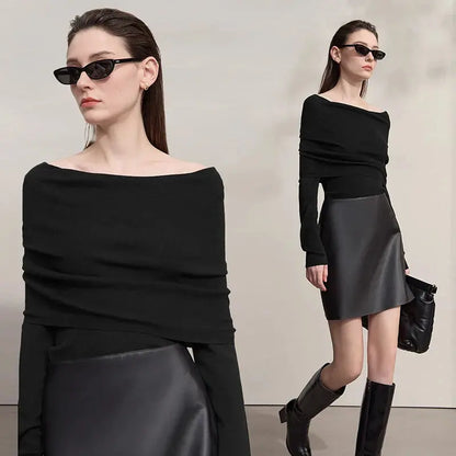 Women’s Slim Knitted Pullover | Minimalist Autumn Sweater LORAN STORE