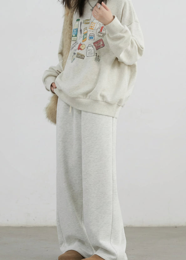 High-Waisted Fleece Sweatpants Autumn & Winter