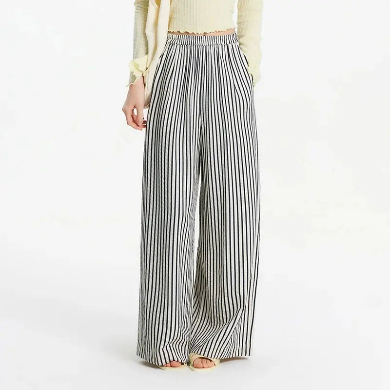 Women's Striped Wide Leg Pants Loran