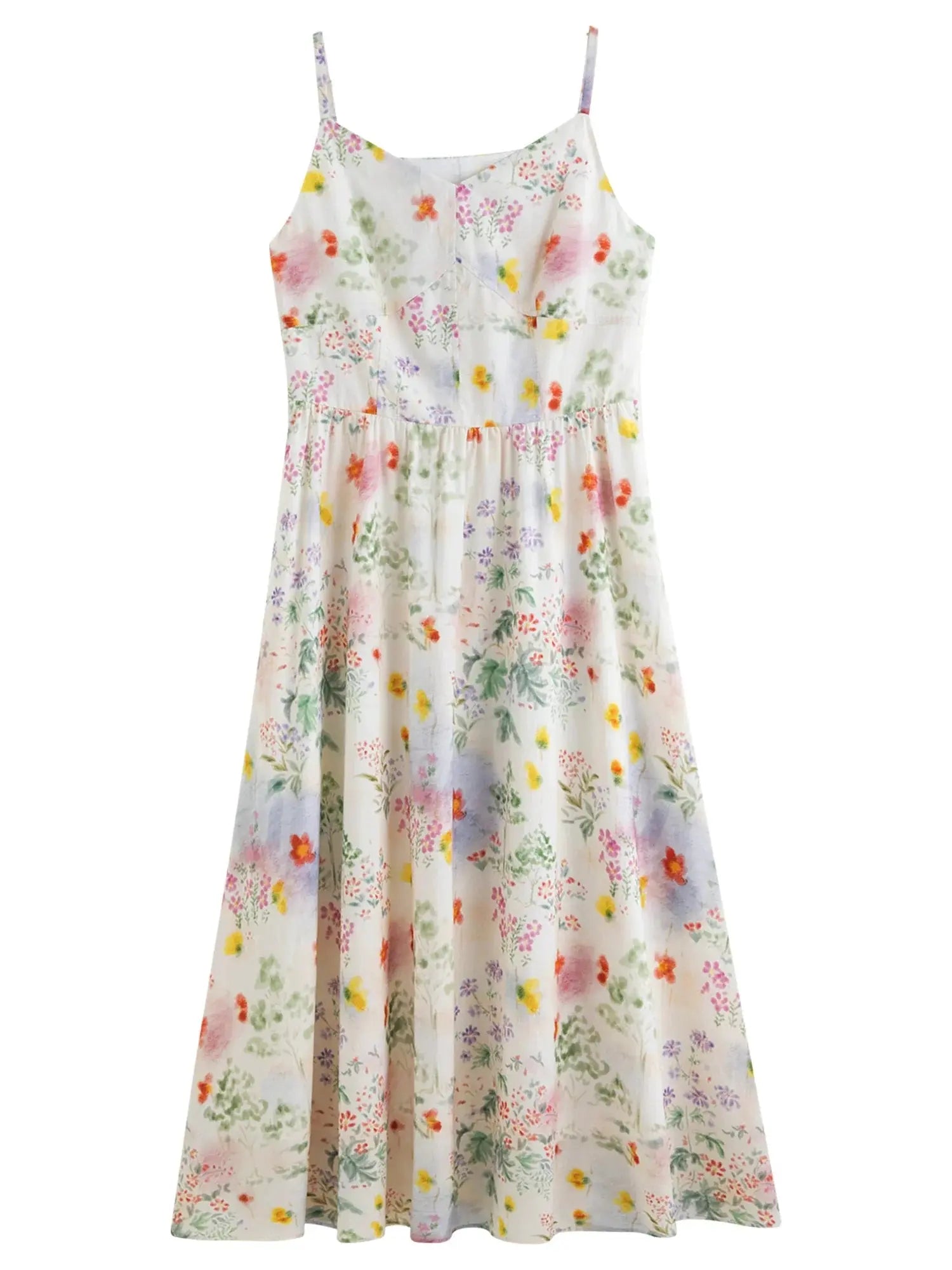 Women's Floral Strappy Midi Dress - Loran