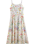 Women's Floral Strappy Midi Dress