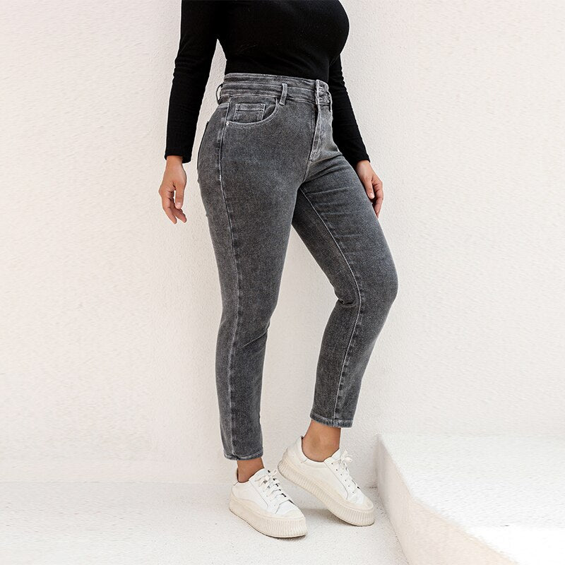 Plus Size high waist Jean - 3IN SMART Shop  #