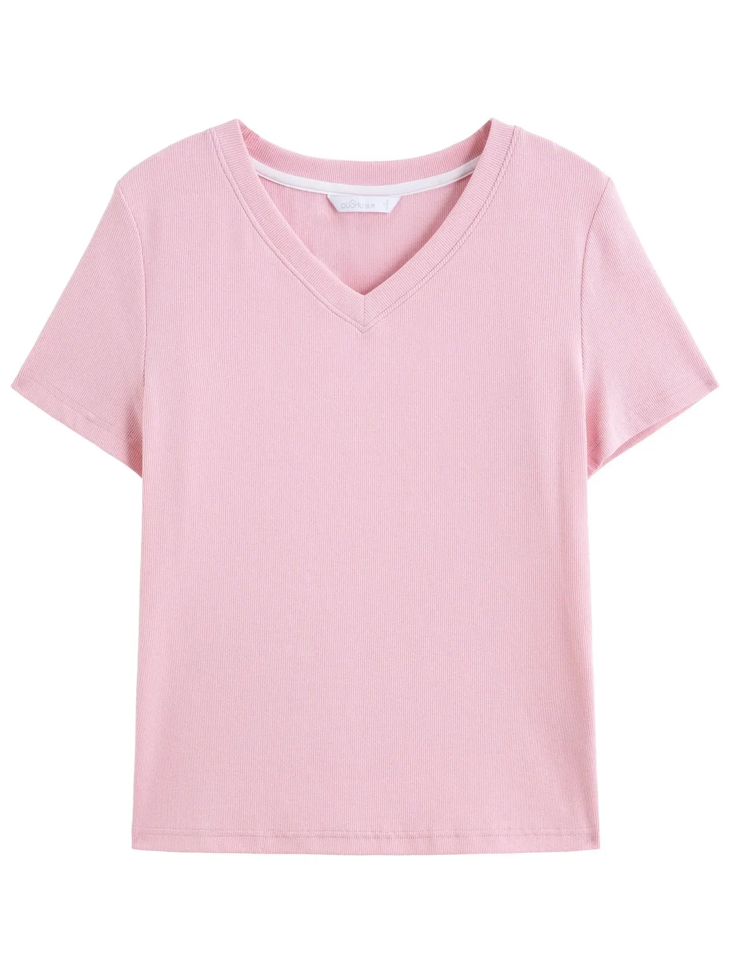 High-Stretch V/U Neck Tee Loran