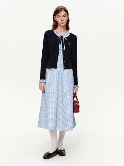 2-Piece Knit Cardigan & Strap Dress Set Spring Slim-Fit Loran