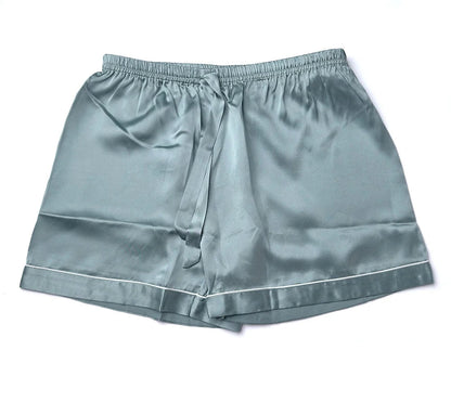 Real Mulberry Silk Pajama Set: Short Sleeve & Shorts Loran