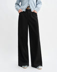 Multi-Color Wide-Leg Straight Jeans