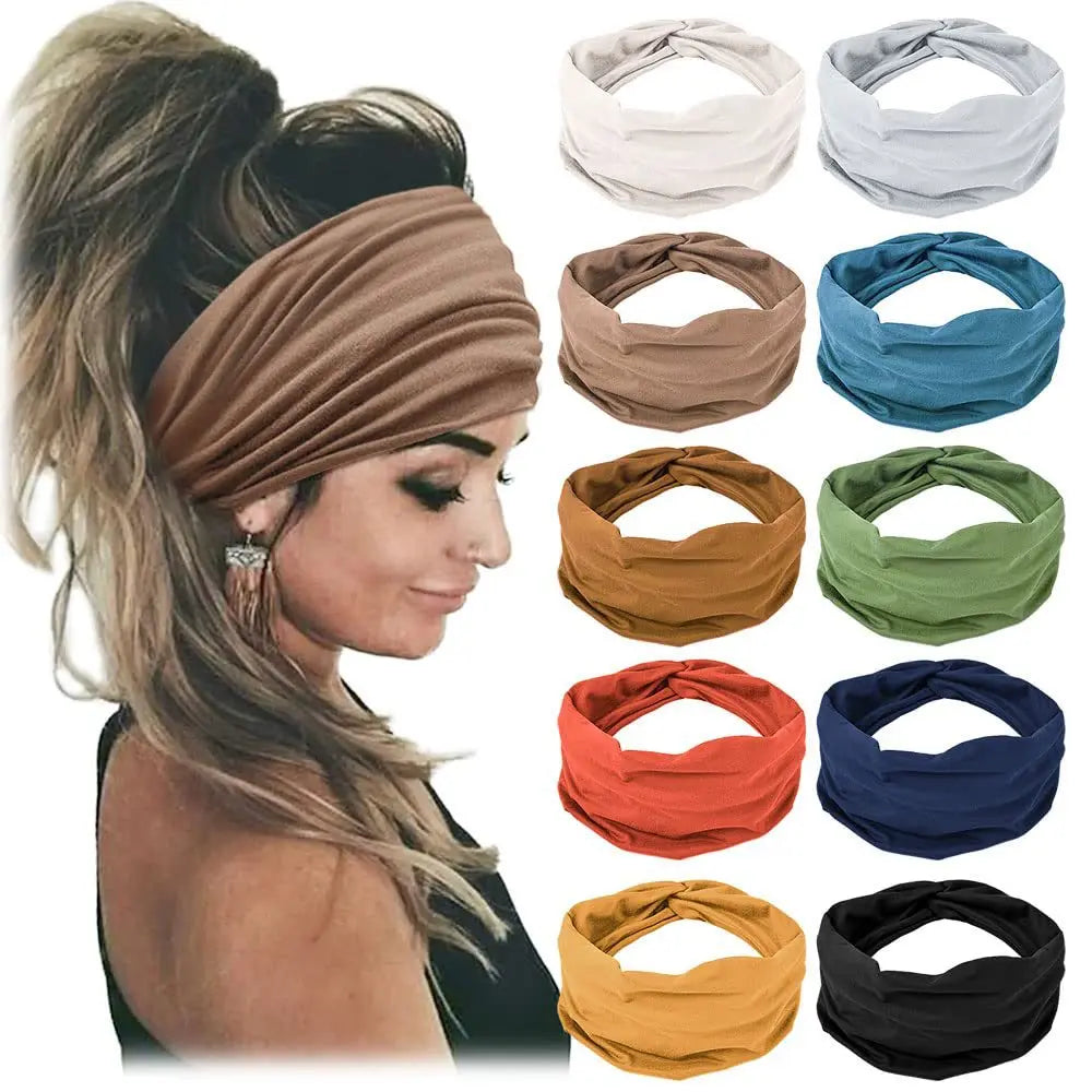Women's Non-Slip Sports Headbands Soft & Elastic