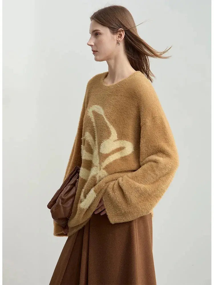 Warm Winter Pullover Sweater for Women - Loose Fit - Loran