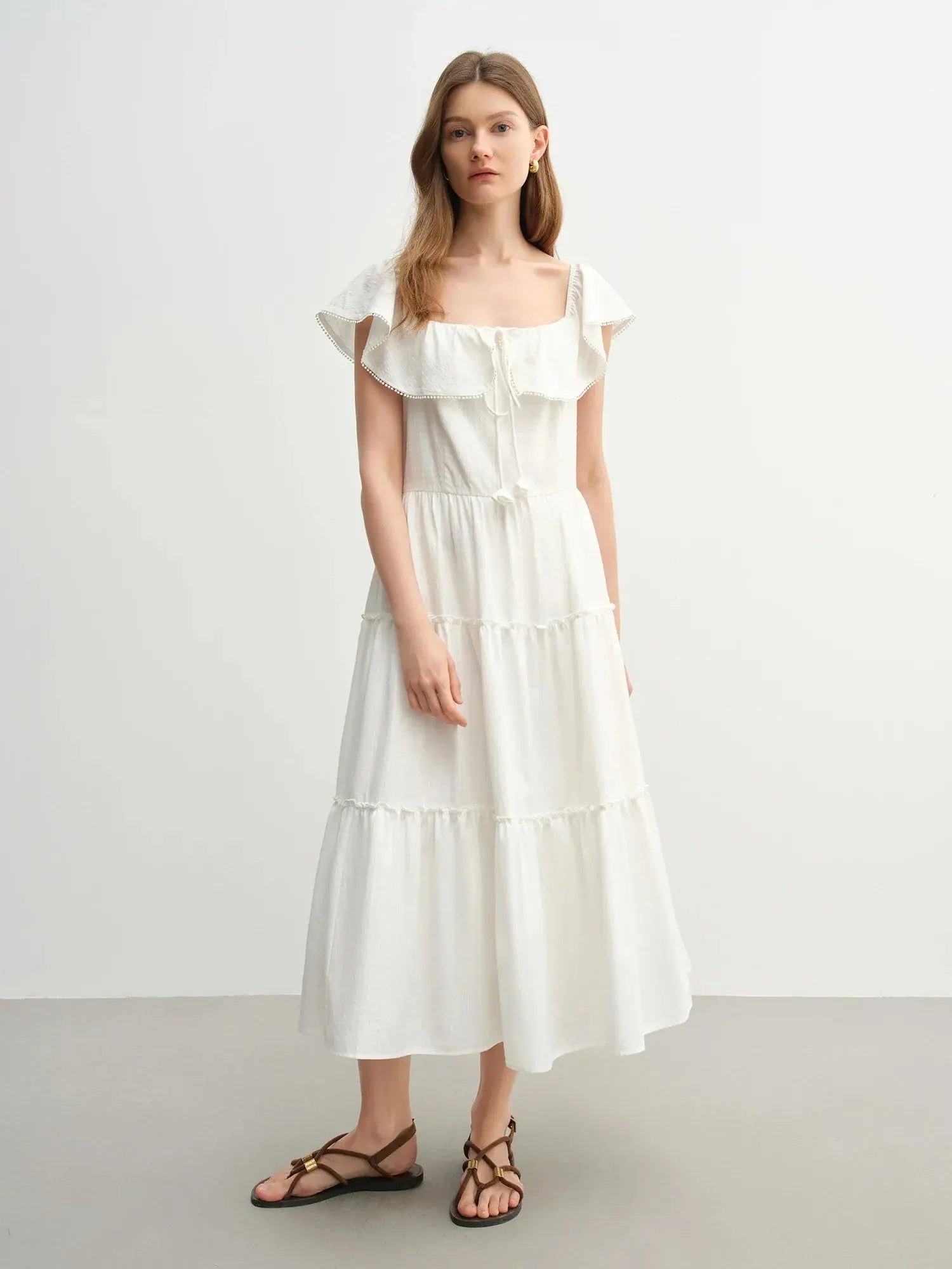 Elegant French-Style Plus Size Summer Dress - Loran