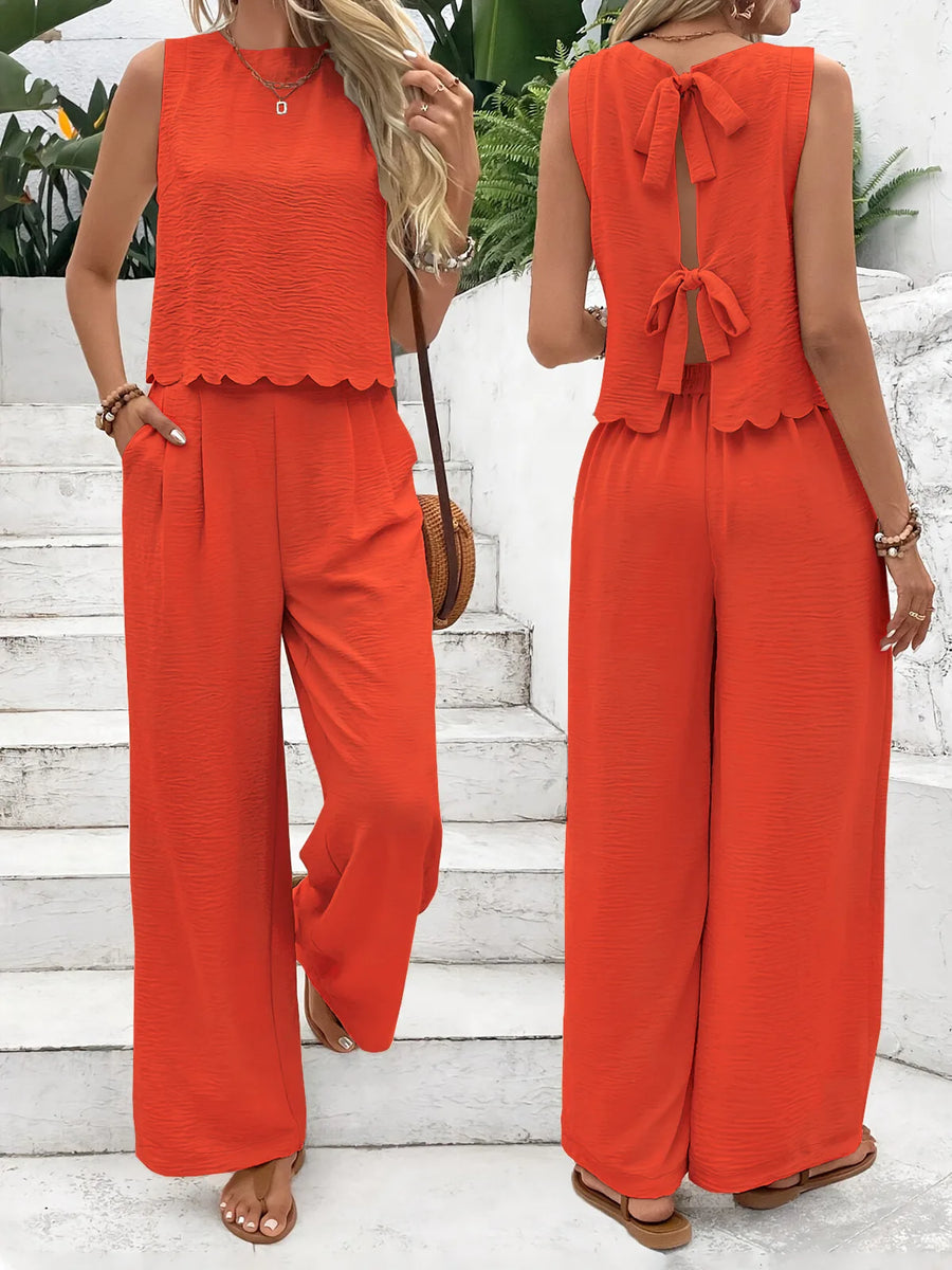 Casual Women's Tank Top & Trousers Set
